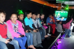 Birthday Party Pic - on second row of seating