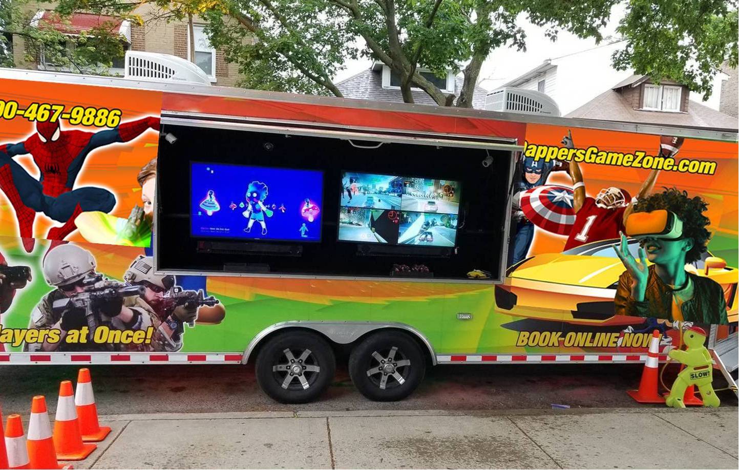 Video game truck party in Chicago - Dappers Game Zone